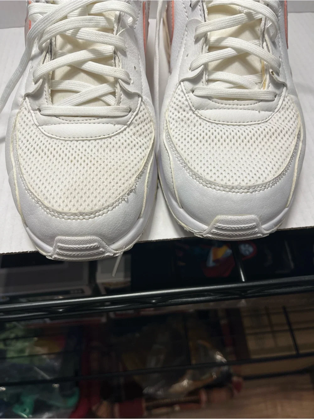 Nike Air Max Excee Womens White and Pink Shoe Size 11